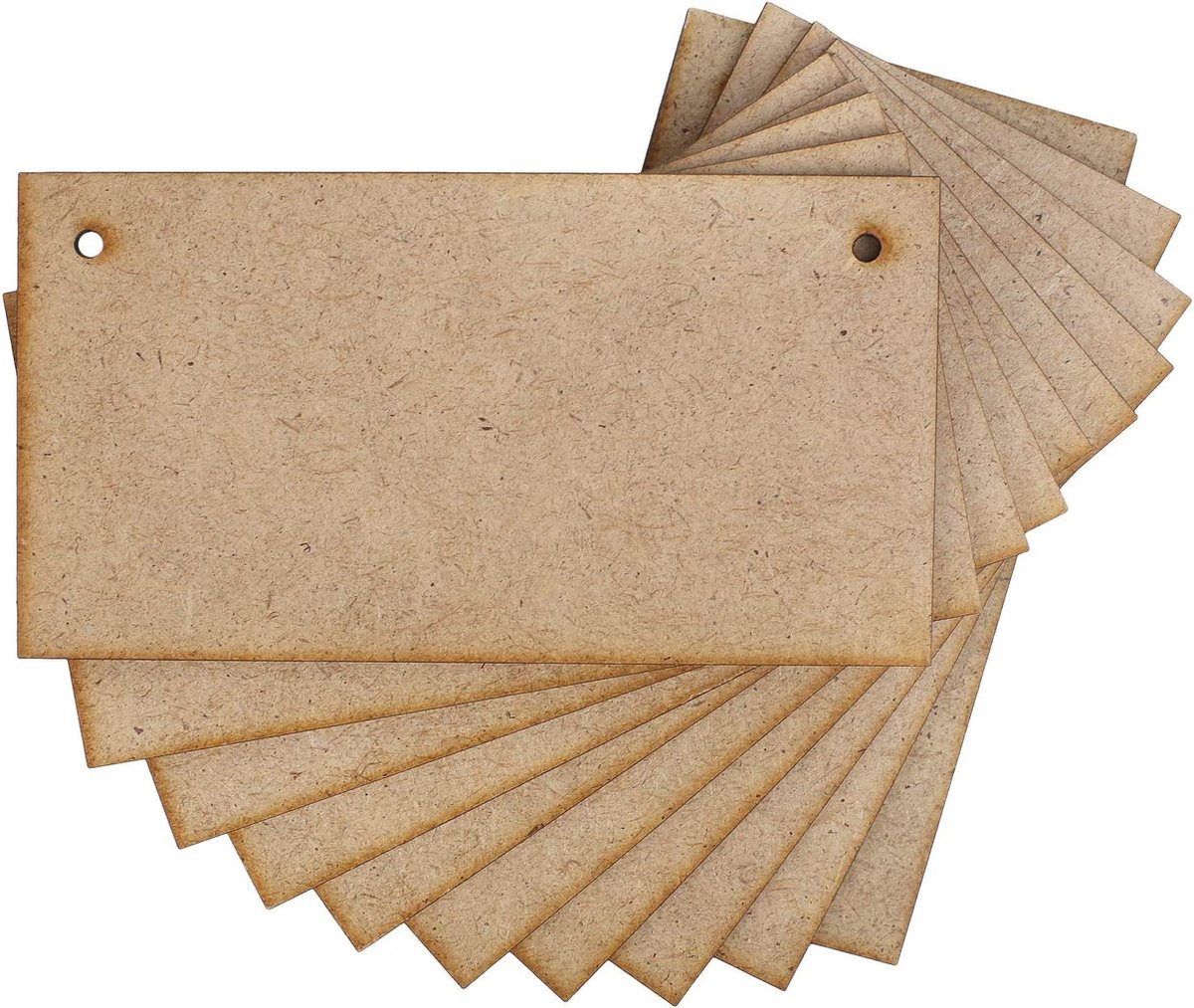 Creative Deco 10 x MDF Lege Platen Vorm | 150 x 80 x 3-4 mm | Houten | Versieren, DIY